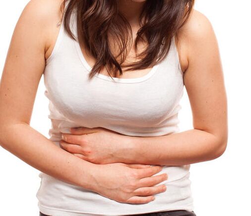 A dor abdominal é un sinal de infestación helmíntica