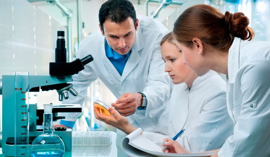 diagnóstico da presenza de parasitos no corpo